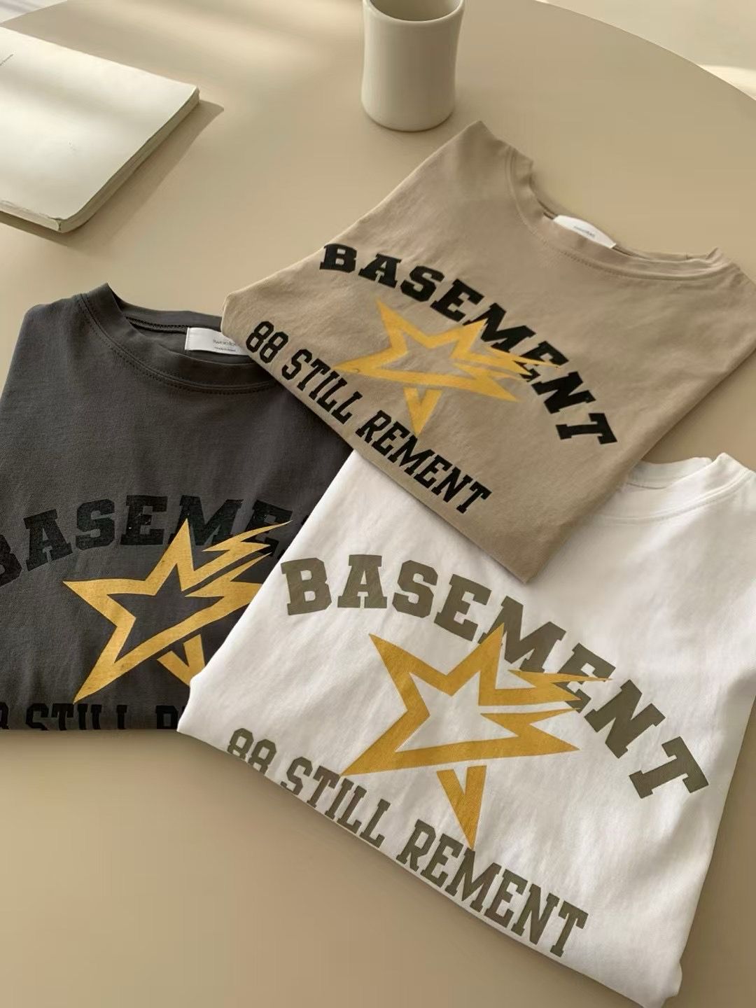 BASEMENT星星短袖T