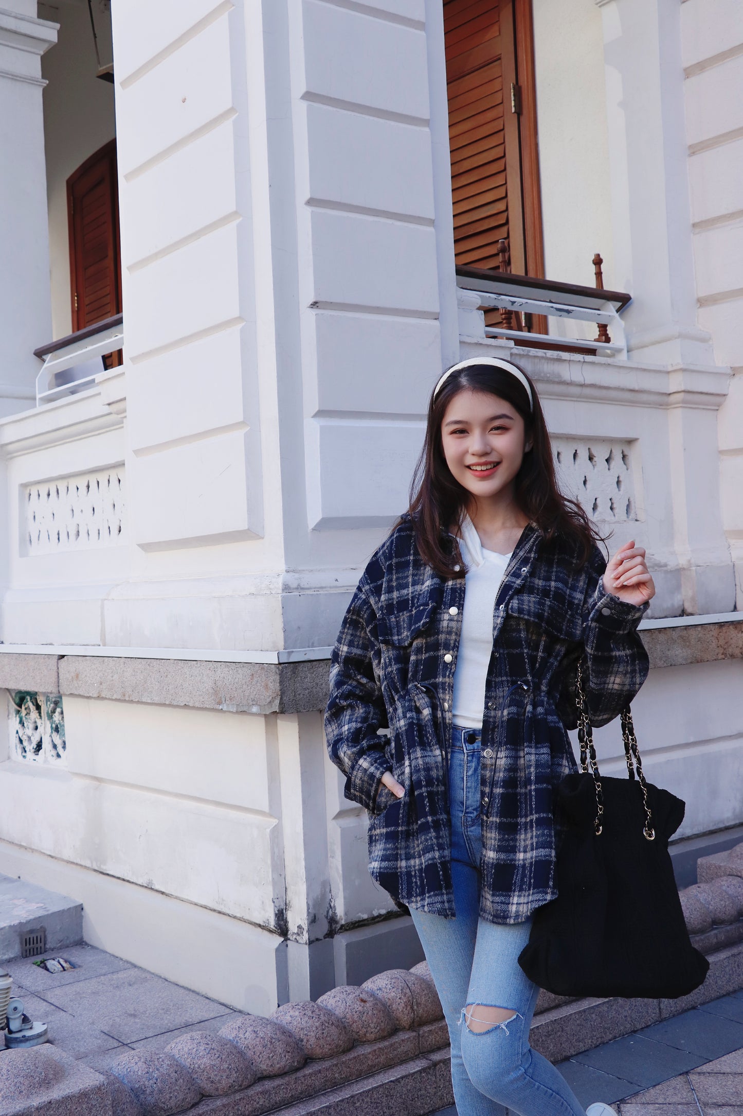 On Sale💜格仔絨料恤衫
