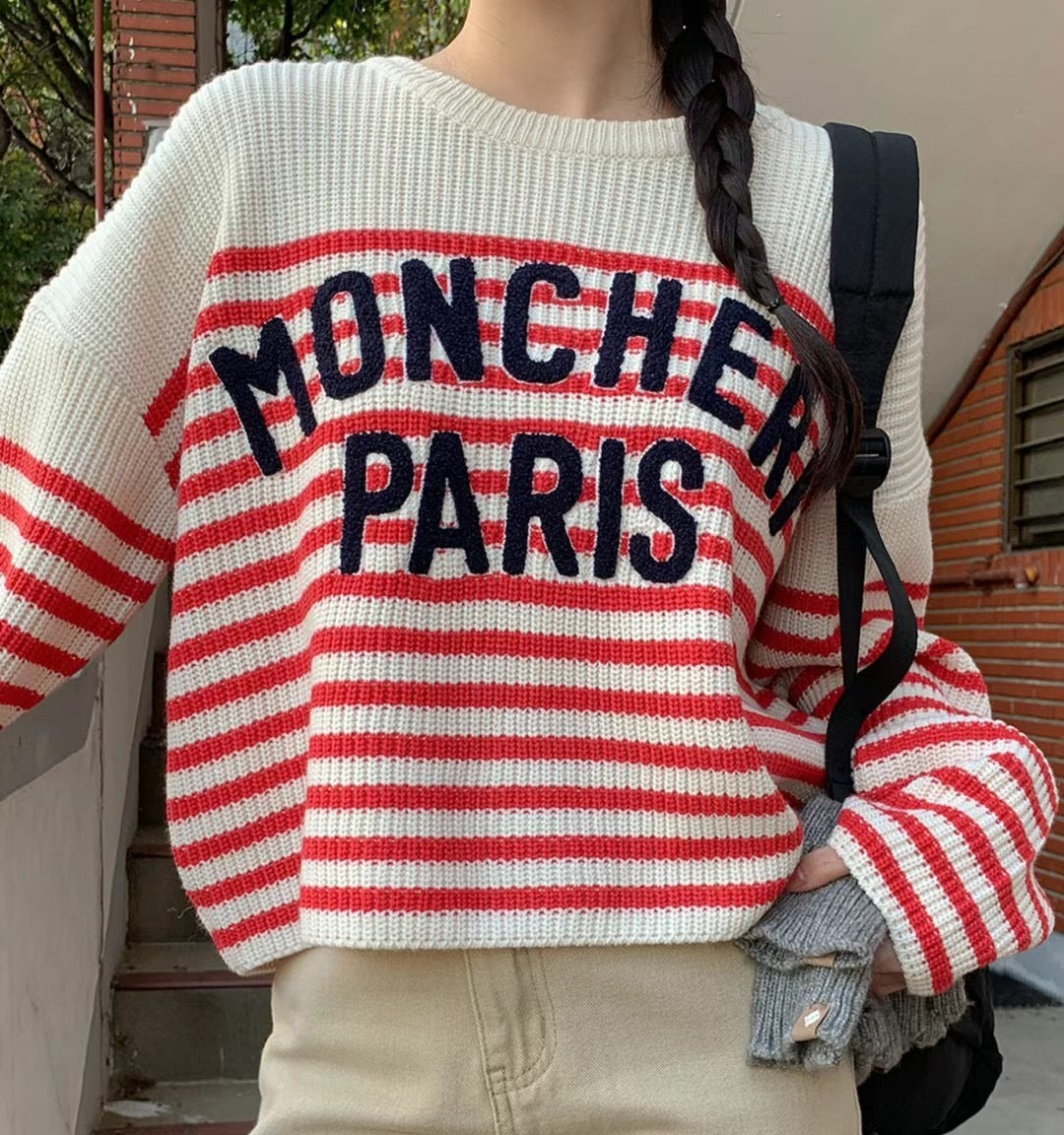 On Sale💜Paris間條衫