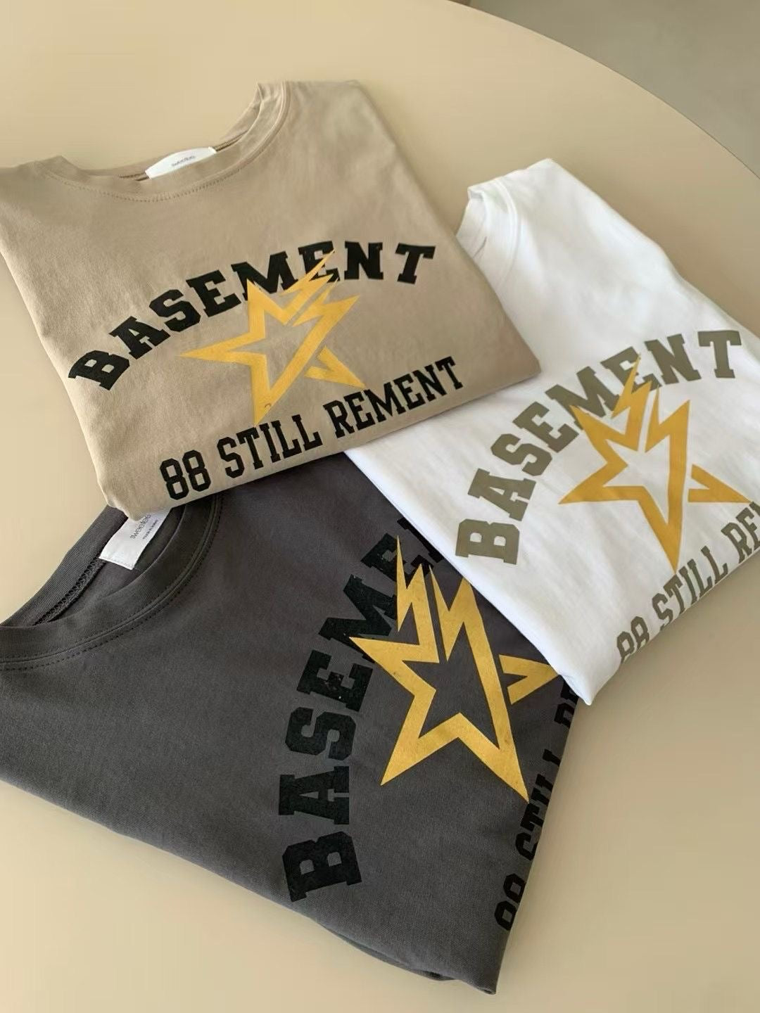 BASEMENT星星短袖T