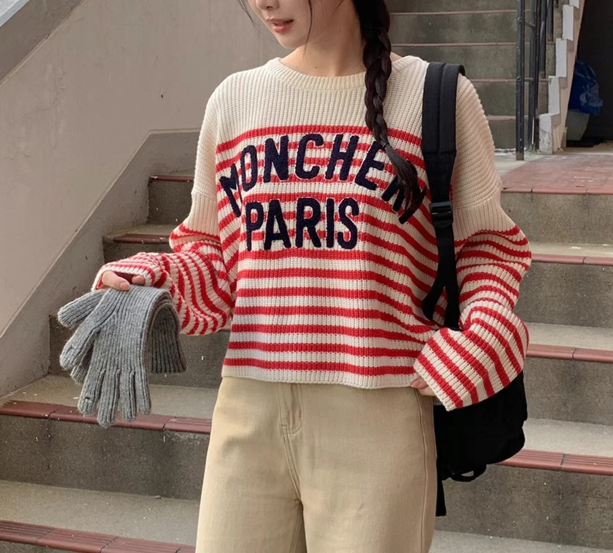 On Sale💜Paris間條衫