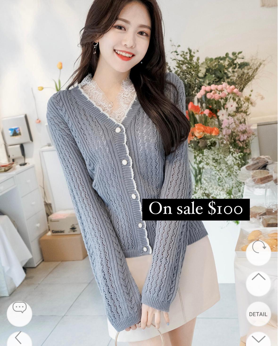 On Sale💜花邊針織外套