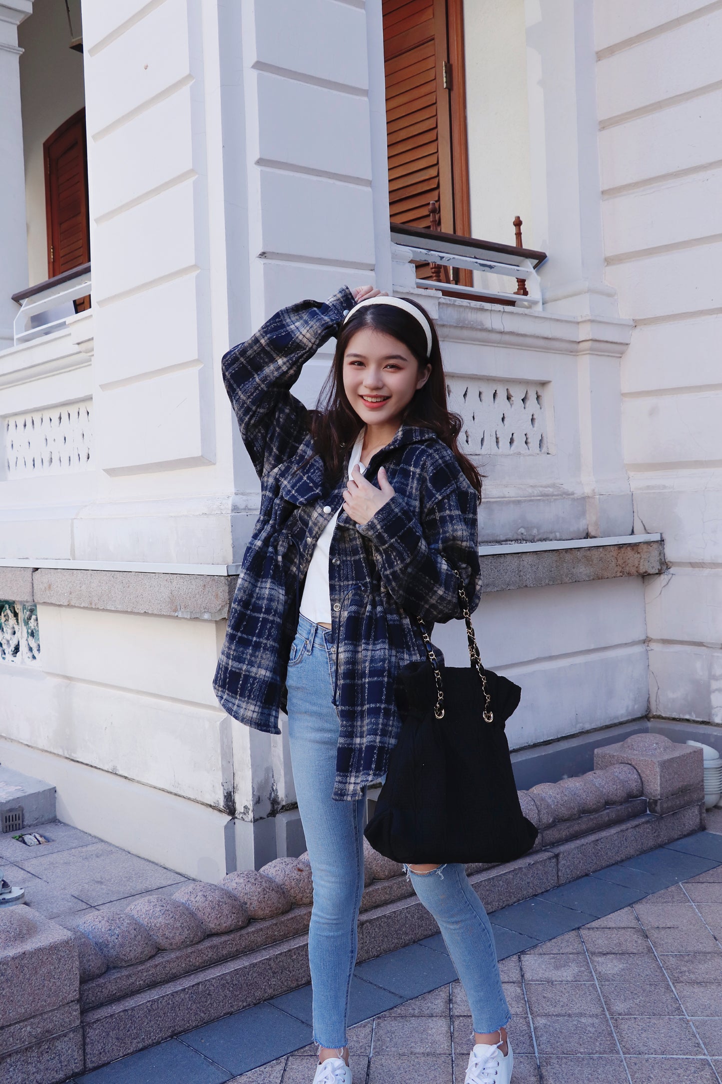 On Sale💜格仔絨料恤衫