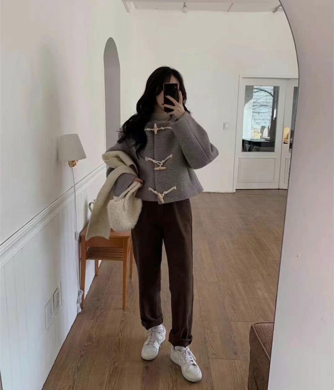 On Sale💜羊羔毛牛角褸
