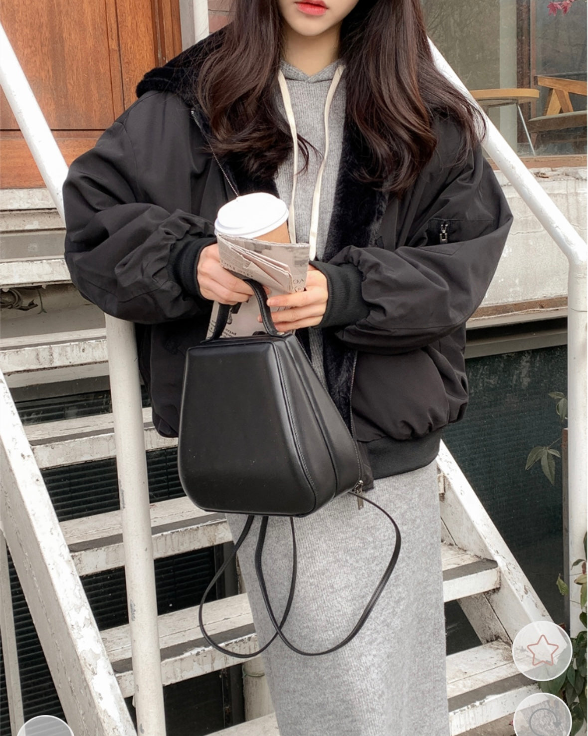 正反面都著得💜毛毛褸