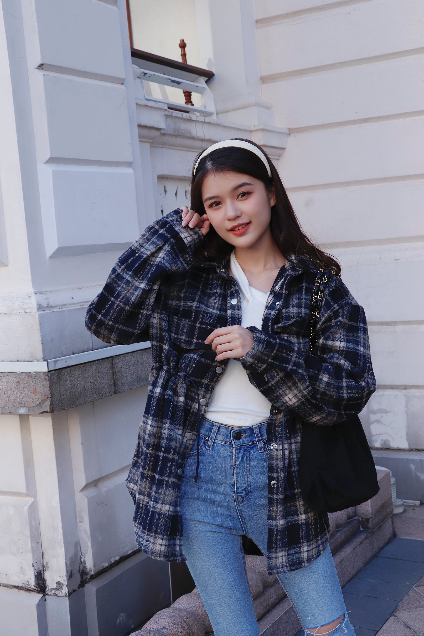 On Sale💜格仔絨料恤衫