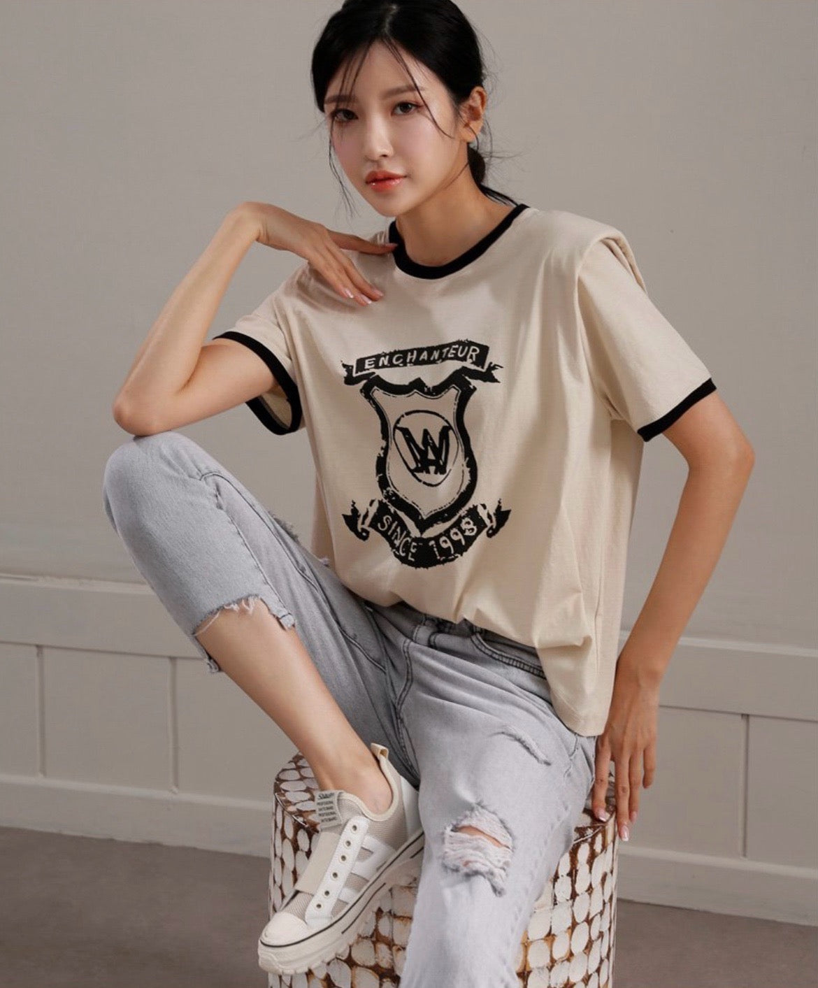 On sale💜How Luk No.7084(S碼)橡根腰牛仔褲
