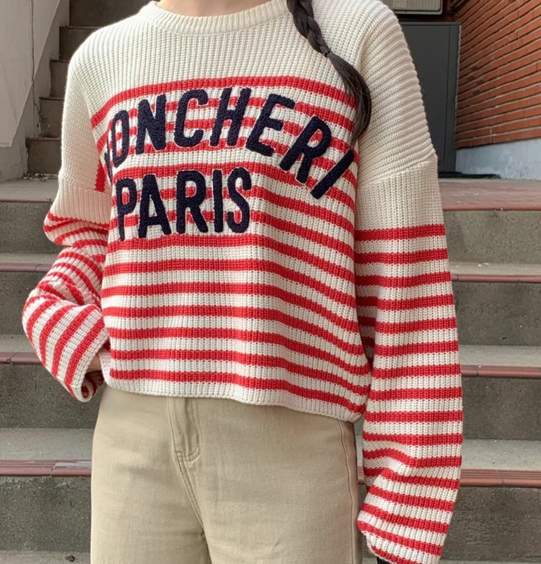 On Sale💜Paris間條衫
