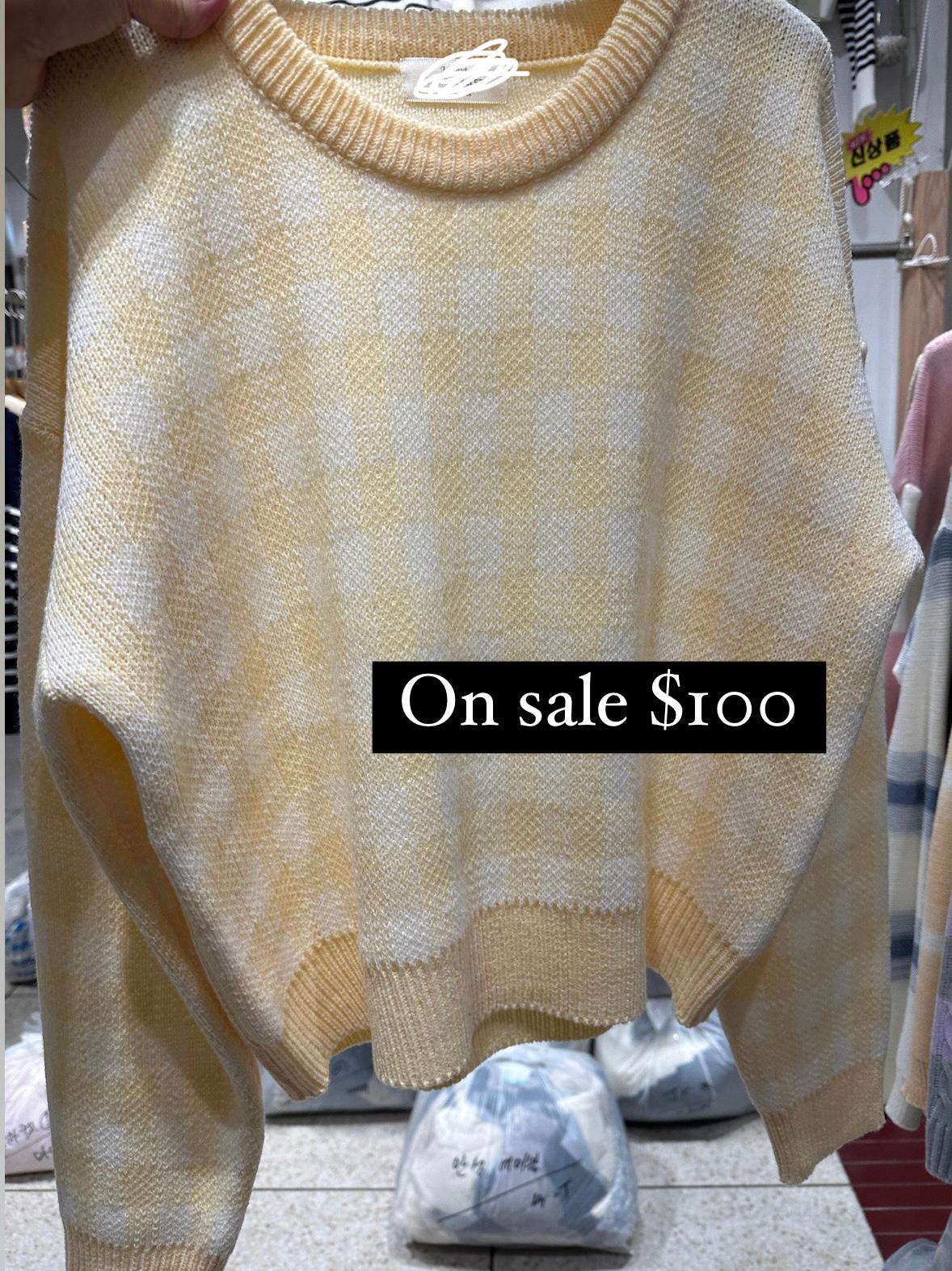 On Sale💜格仔薄針織衫