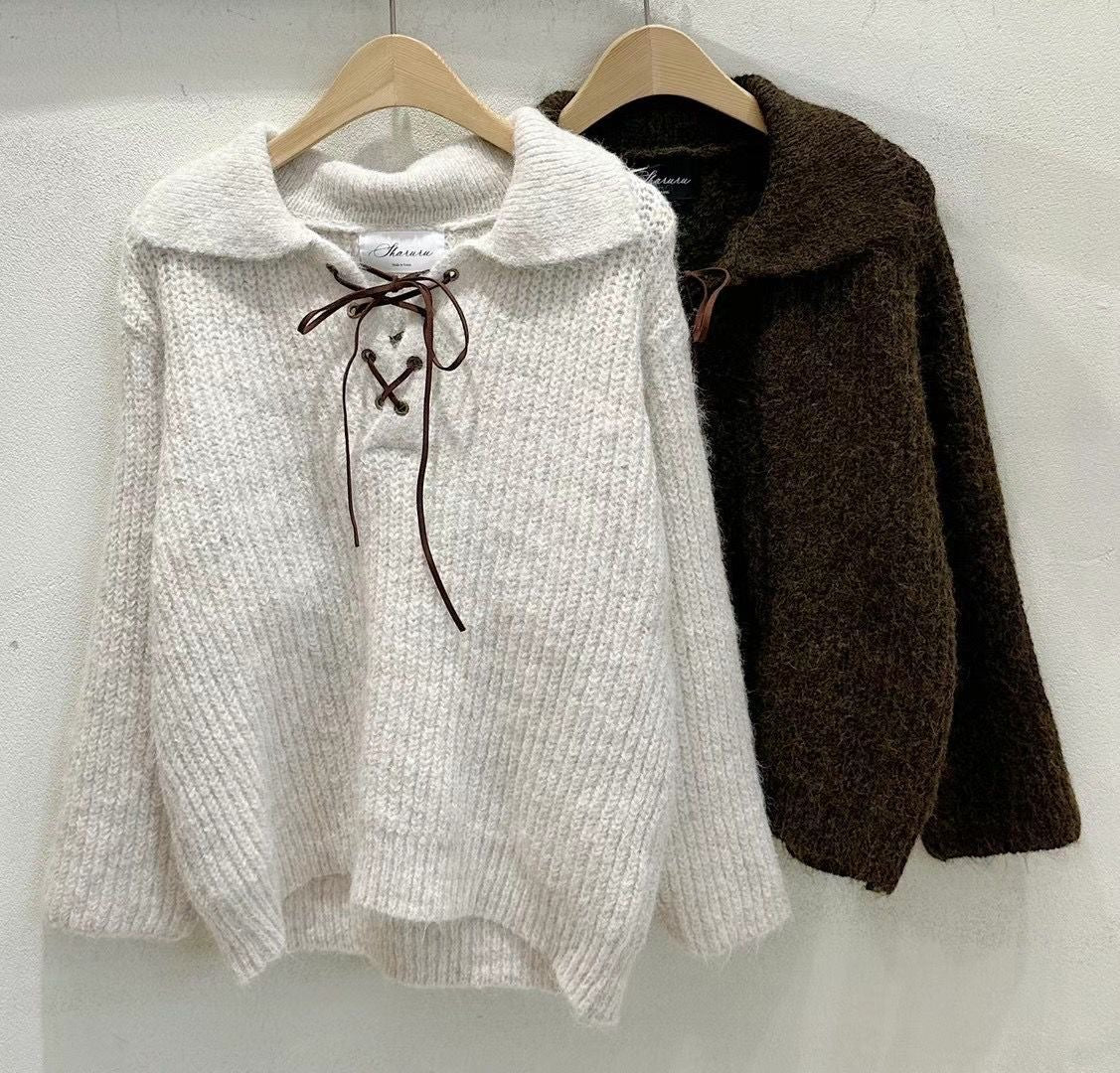 On Sale💜綁帶反領冷衫