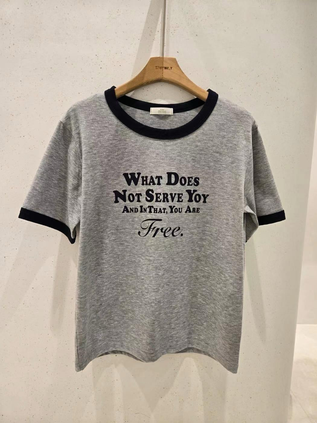 What Does Not Serve Yoy短袖T