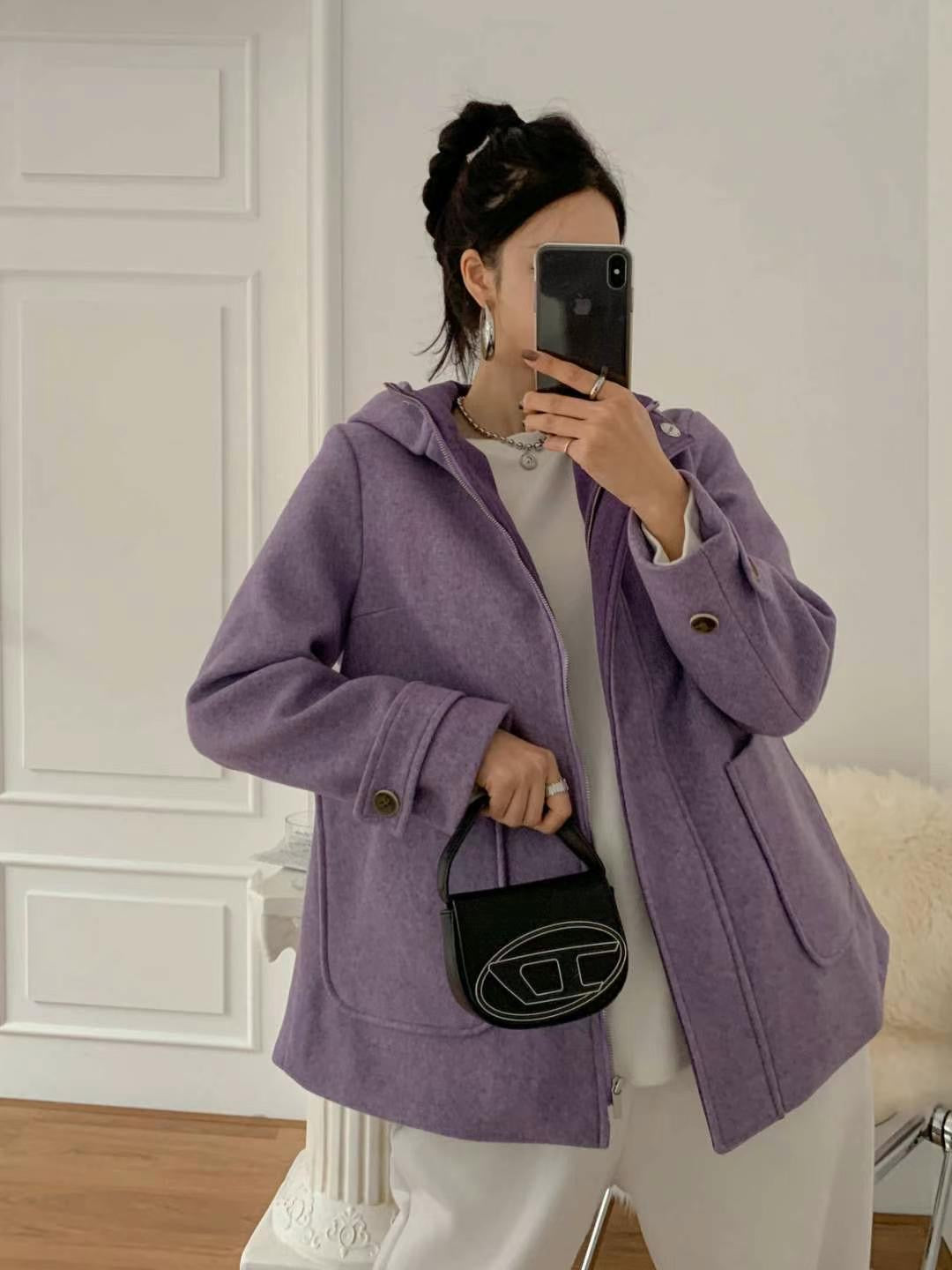 On Sale💜30%羊毛拉鍊外套
