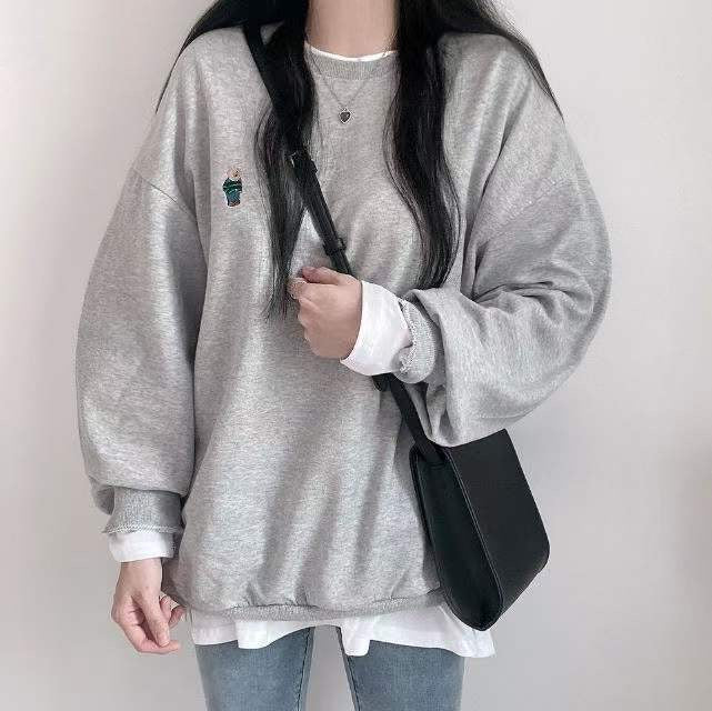 現貨紅色💜刺繡熊仔衛衣