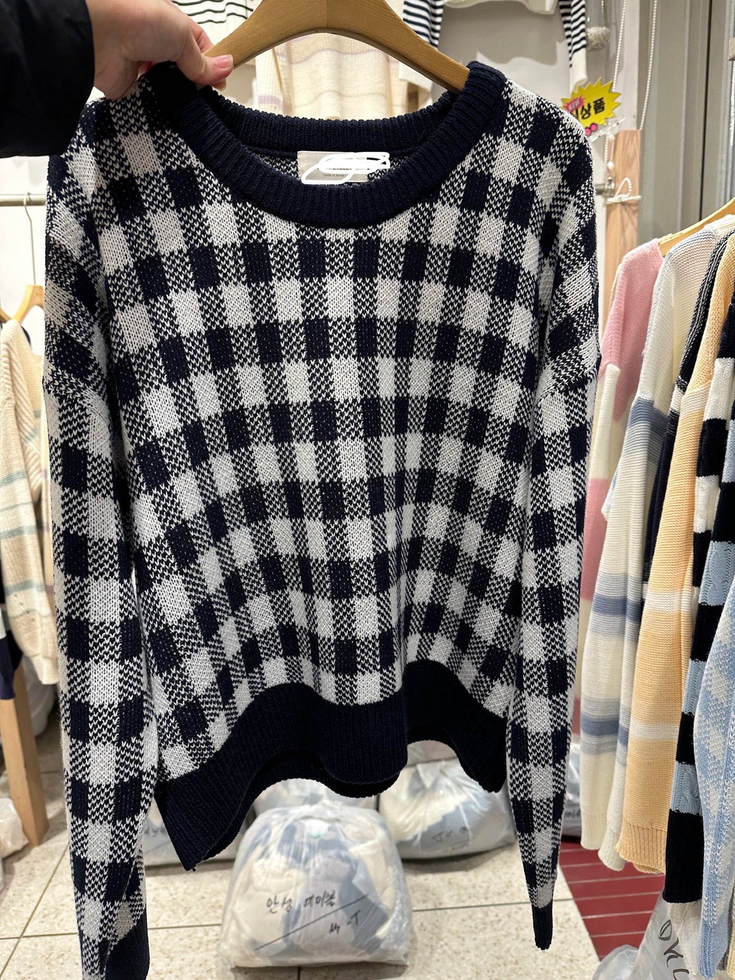 On Sale💜格仔薄針織衫