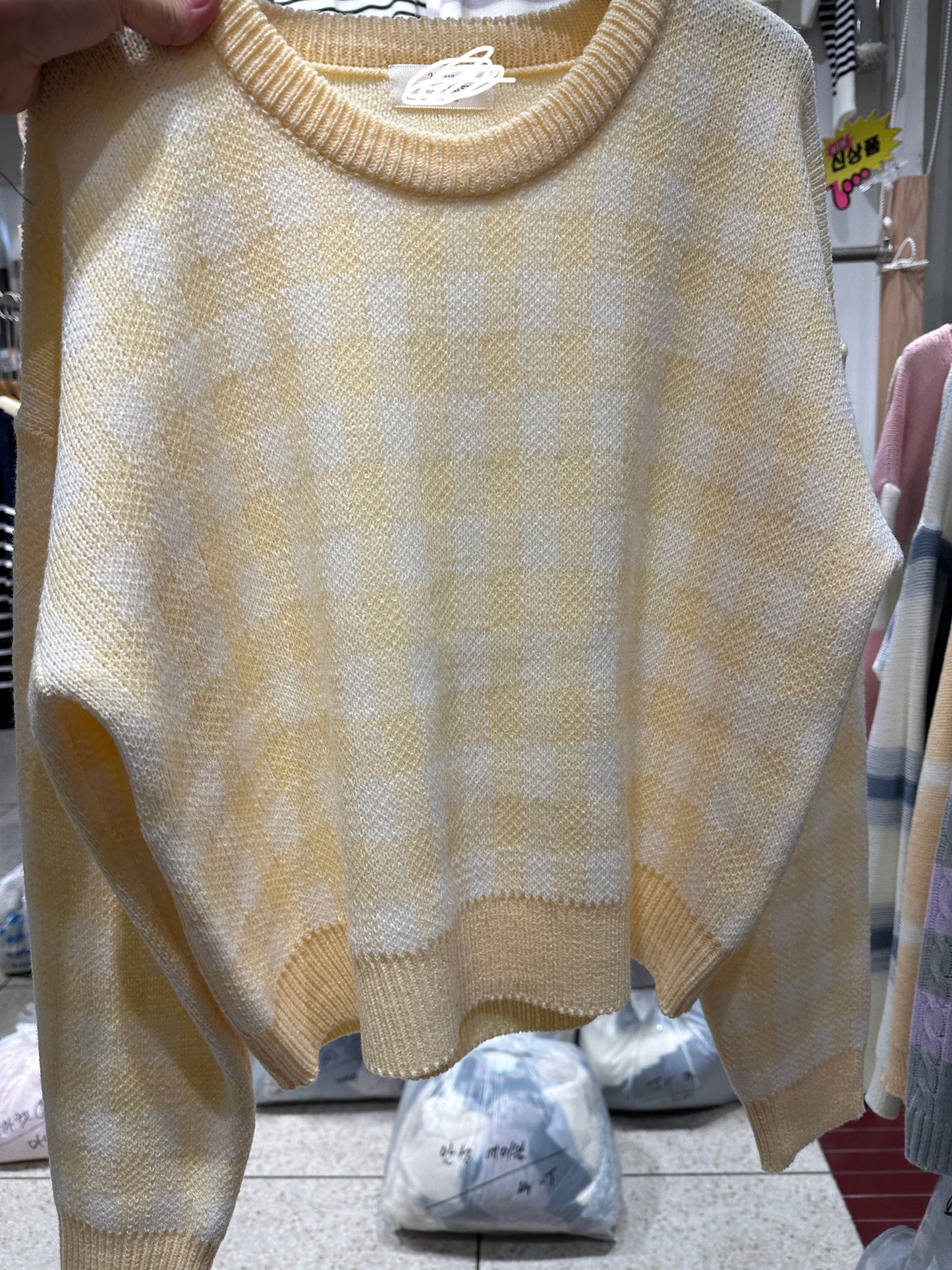 On Sale💜格仔薄針織衫