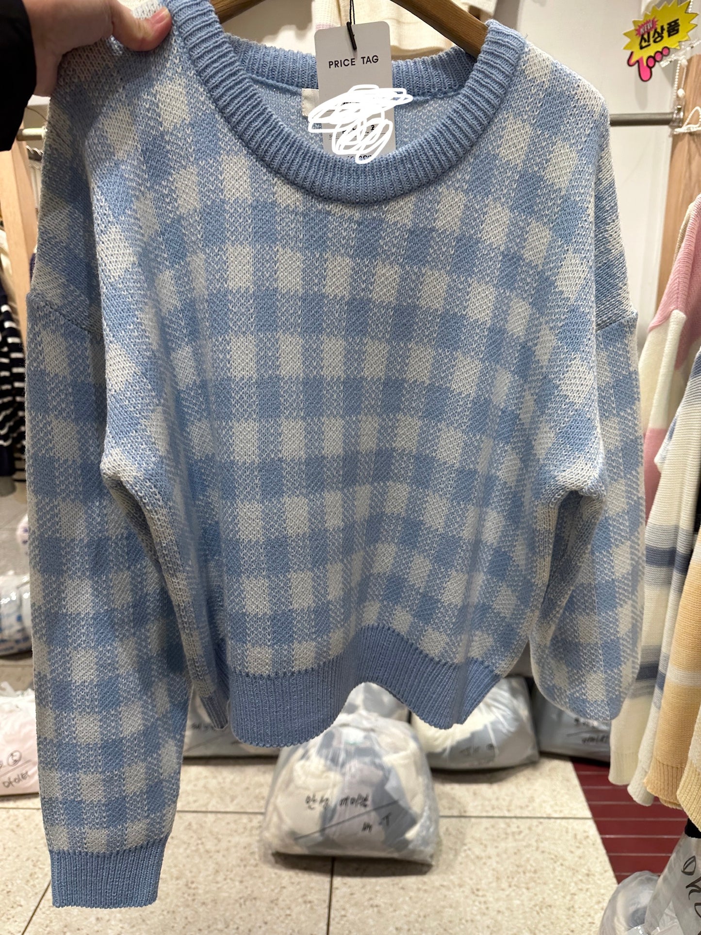 On Sale💜格仔薄針織衫