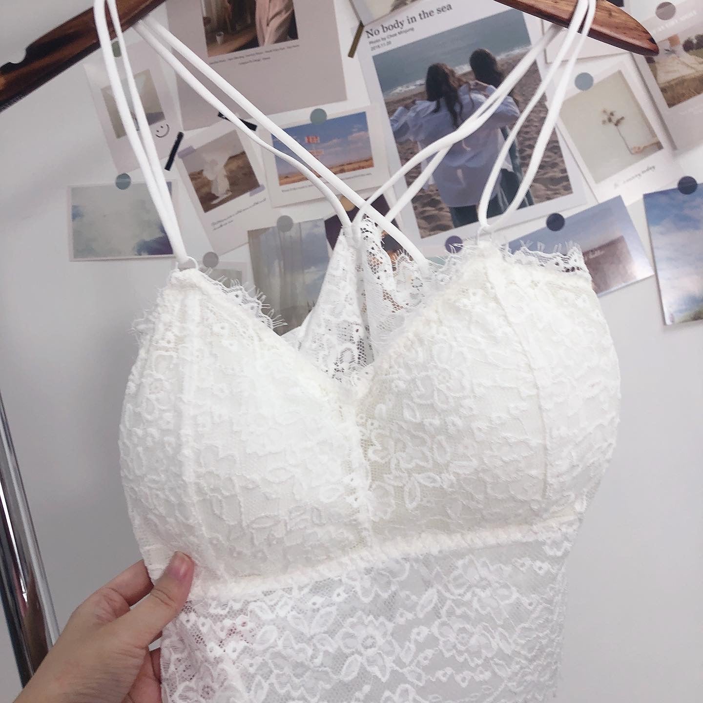 (打底兩件包郵)現貨💜Lace Bra Top