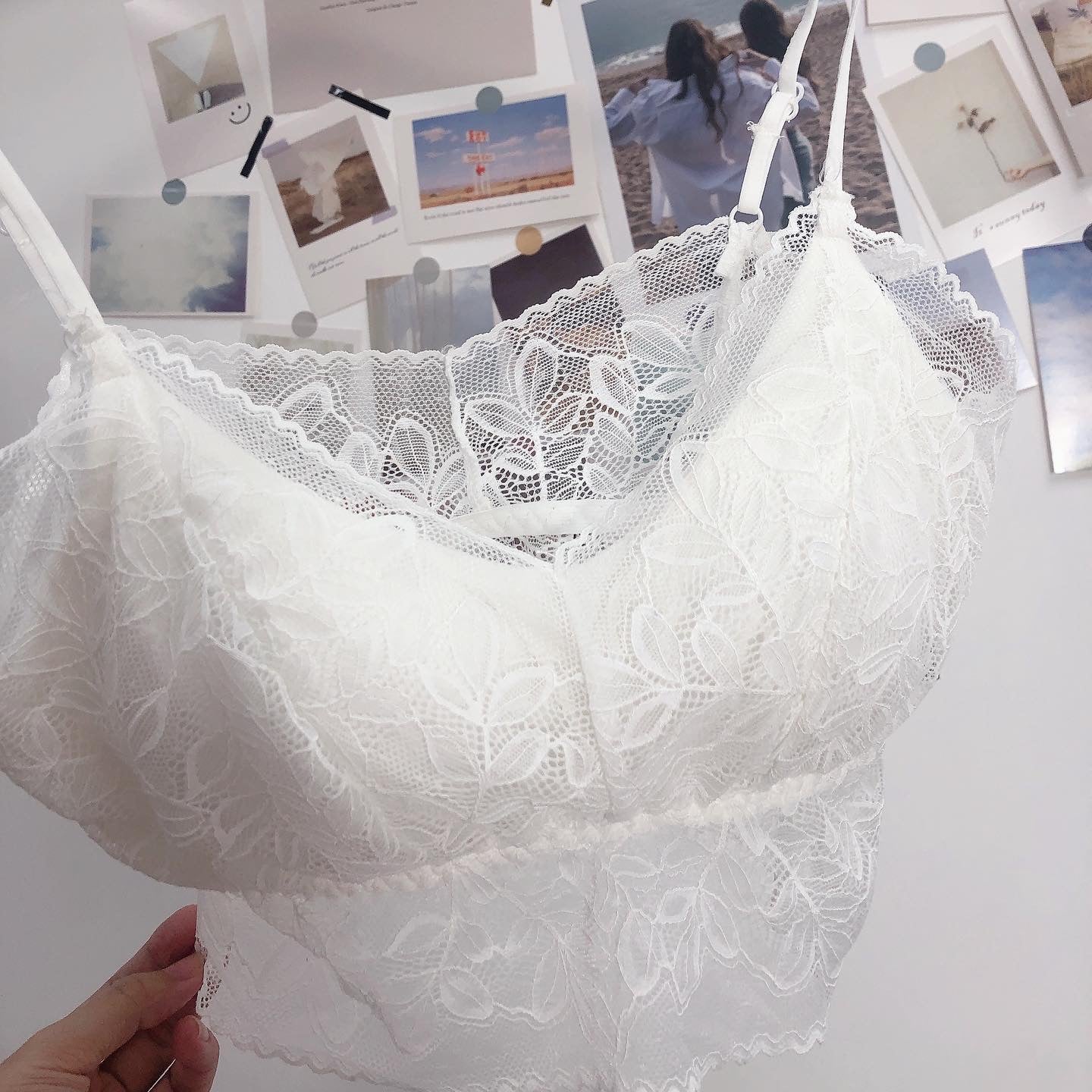 (打底兩件包郵)現貨💜Lace Bra Top