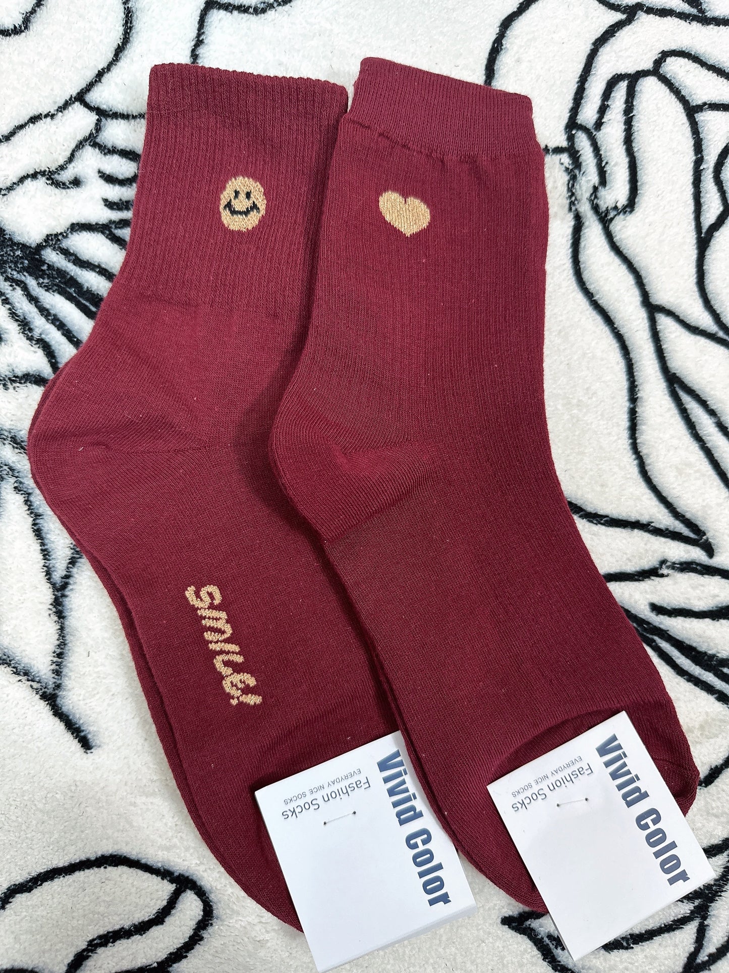 現貨💜金色閃閃酒紅襪仔