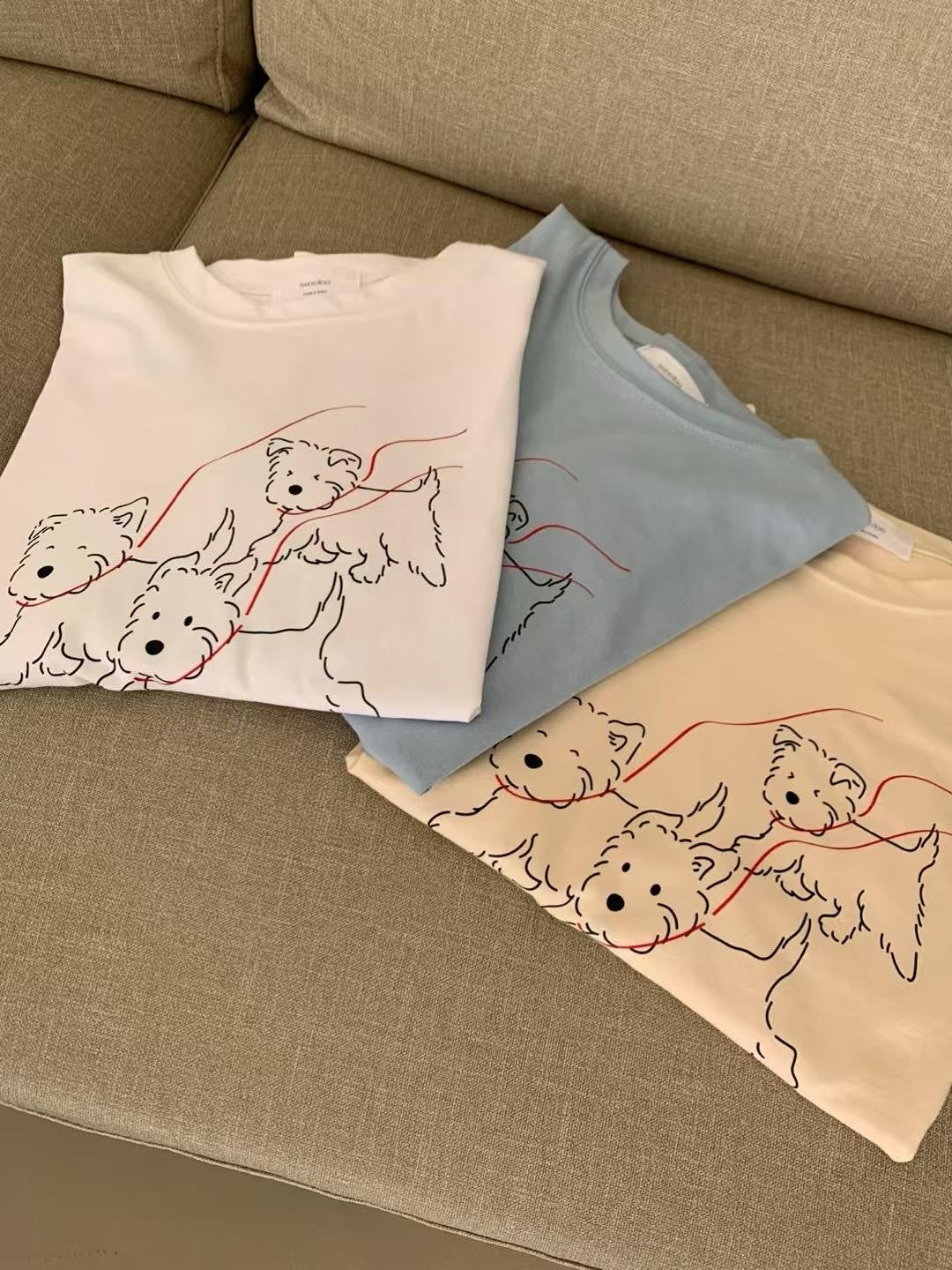 3小狗短袖T