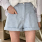 明線橡根腰短褲