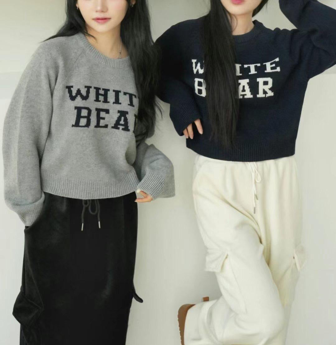 White bear短版冷衫