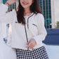 滑身軟棉棉小香金線外套